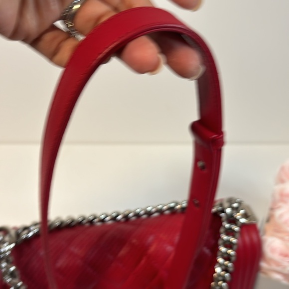 EUC RED Chanel BOY BAG! - Picture 6 of 13